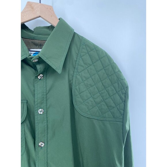 Gary Nesse Montana Hunting Outdoor Button up Shirt Mens XL Green Pocket - Picture 3 of 6